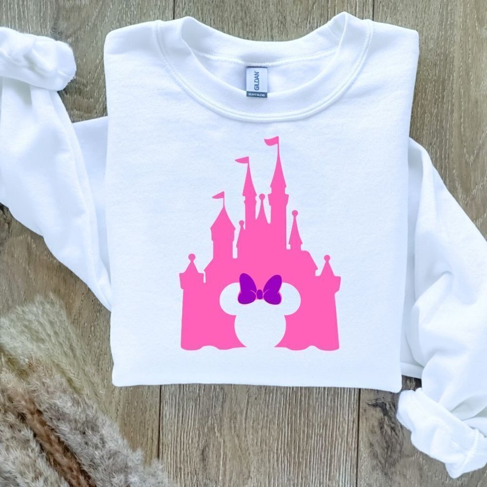 Disney Castle Minnie Mouse Ears Sweatshirt Sweater